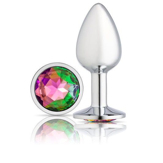 Cloud 9 Novelties Gems Silver Chromed Anal Plug - Medium WTC301