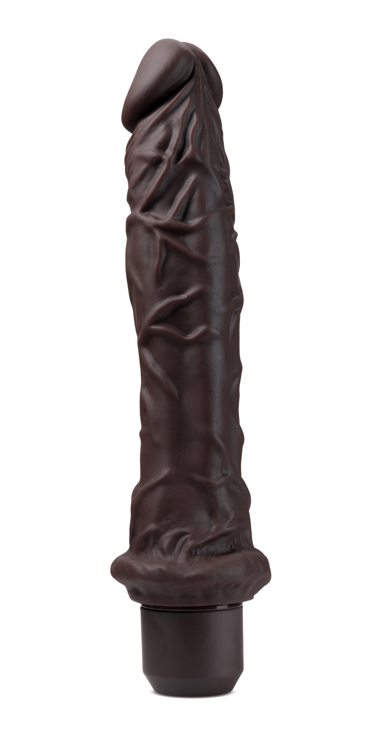 Dr. Skin Silicone - Dr. Richard - 9 Inch Vibrating Dildo - Brown BL-12336