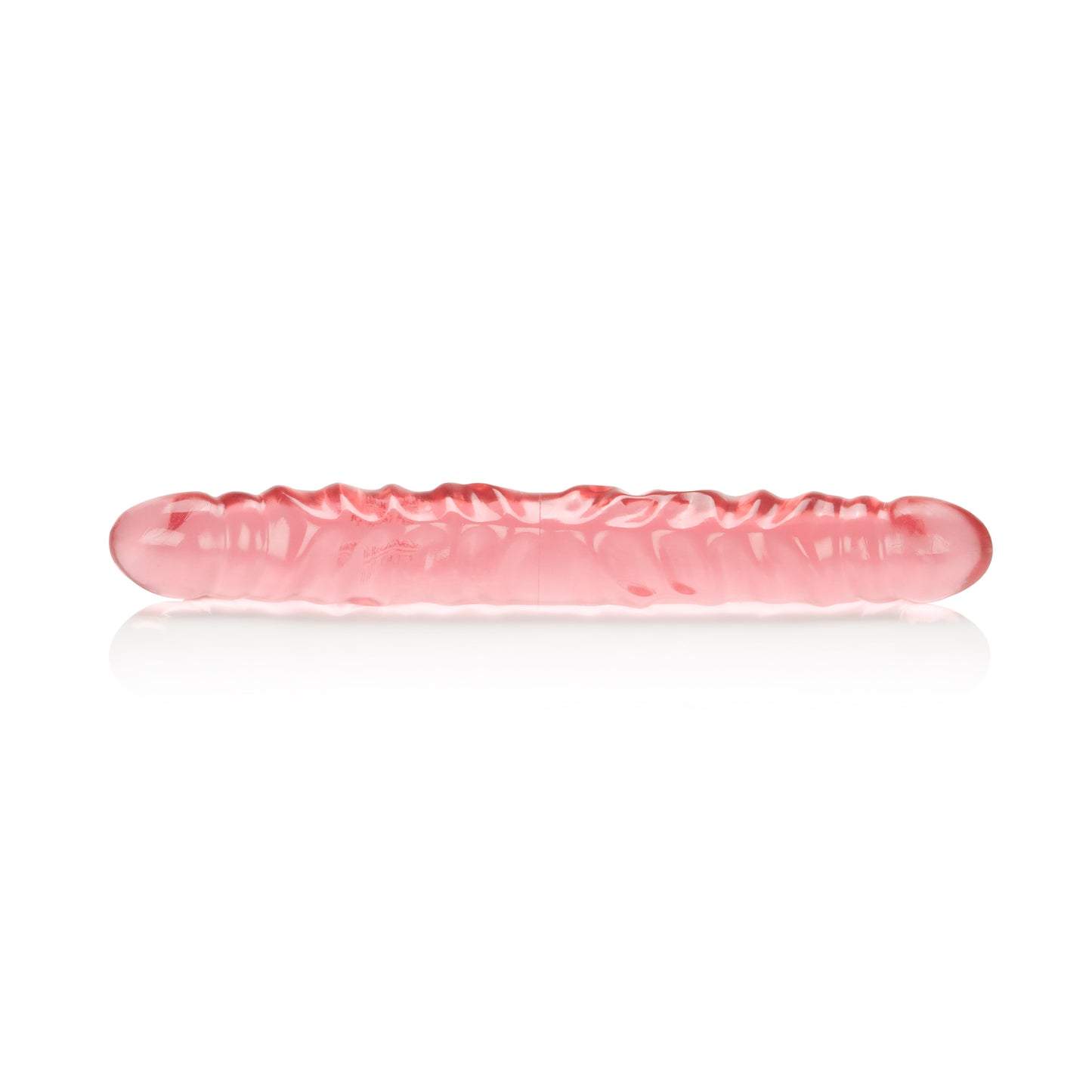 Translucence 12 Inches Veined Double Dong - Pink SE0281402