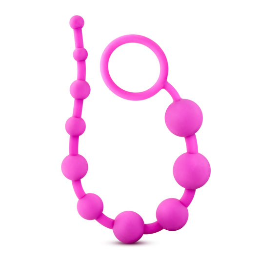 Luxe Silicone 10 Beads - Fuchsia BL-11000