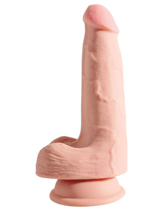 King Cock Plus Triple Density 5 Inch Cock With Balls - Flesh PD5726-21