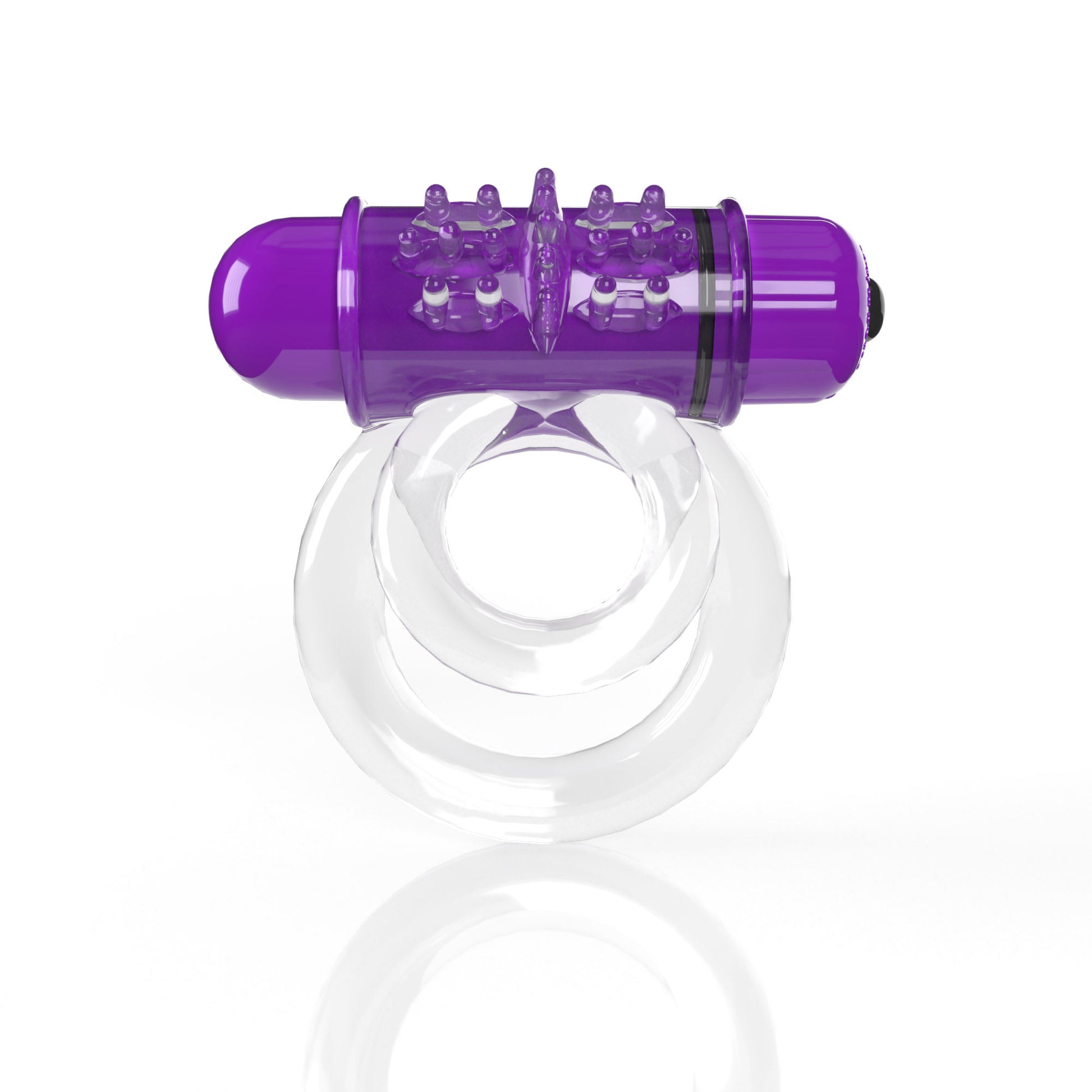 Screaming O 4t - Double O 6 Super Powered   Vibrating Double Ring - Grape SO-4TD6-GP