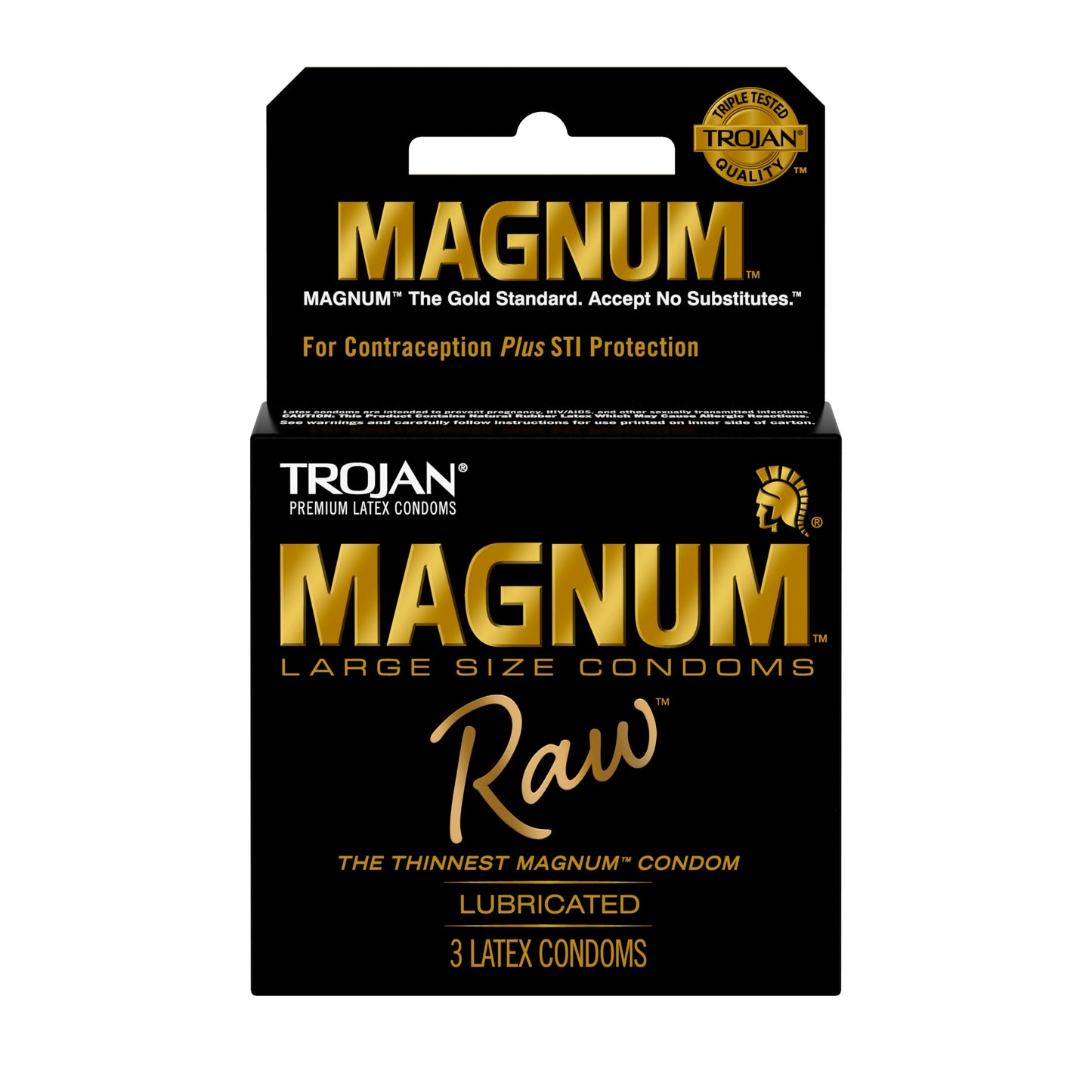 Trojan Magnum Raw 3 Ct Condoms PM20016